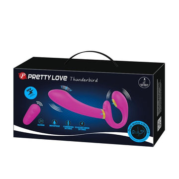Thunderbird Vibrador para Parejas sin Arnés con Control Remoto - Kinkyloov