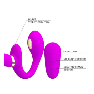 Thunderbird Vibrador para Parejas sin Arnés con Control Remoto - Kinkyloov