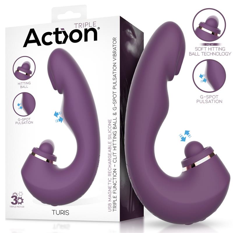 Turis Soft Hitting Ball con Pulsación para el Punto G y Vibración - Kinkyloov