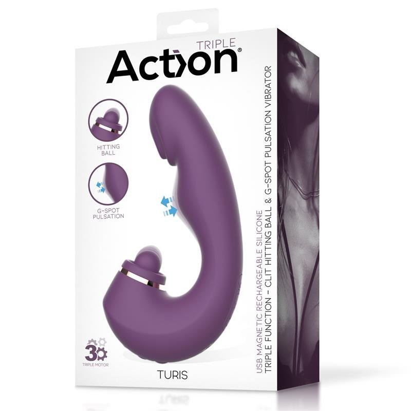 Turis Soft Hitting Ball con Pulsación para el Punto G y Vibración - Kinkyloov