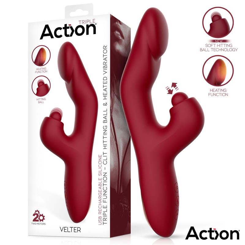 Velter Soft Clit Hitting Ball con Vibración y Efecto Calor - Kinkyloov