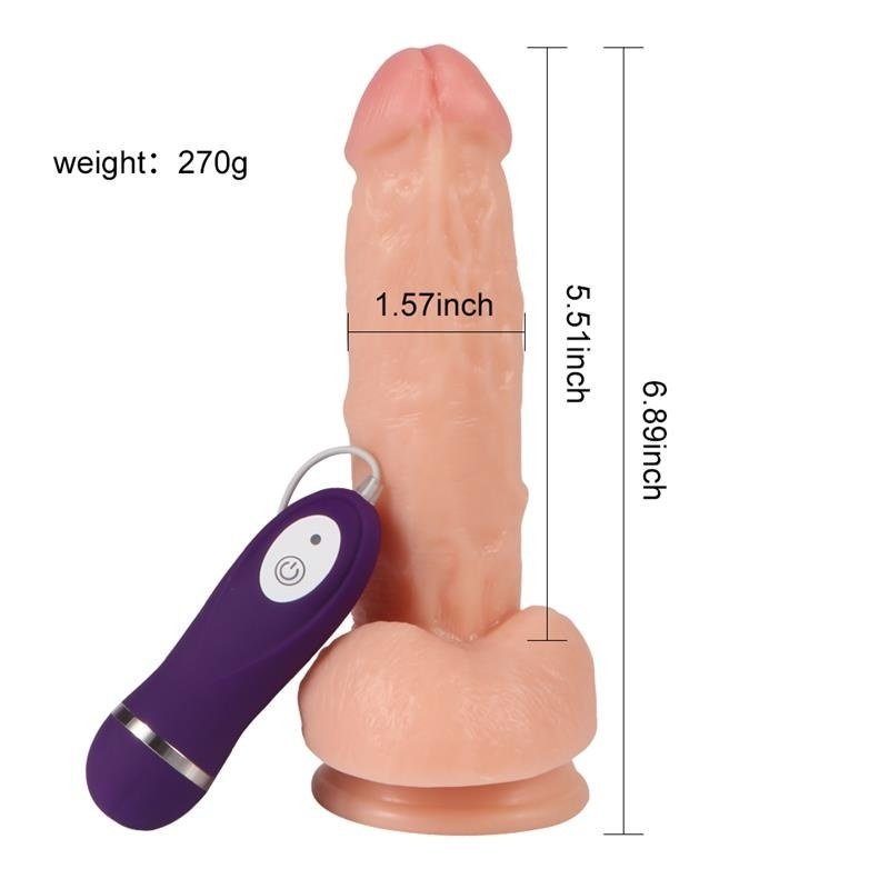 Vibrador Realista Control Remoto Kassadin 17.5 cm - Kinkyloov