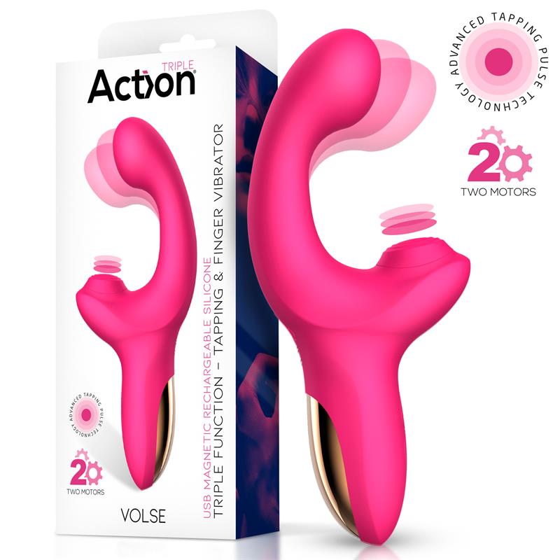 Volse Vibrador Triple Función con Finger y Pulsación Tapping - Kinkyloov