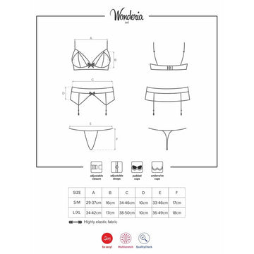 Wonderia Set 3 Piezas Color Negro - Kinkyloov