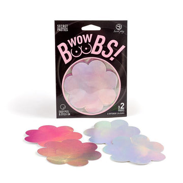 Wow Boobs! Cubre Pezones Flores Holográficos - Kinkyloov