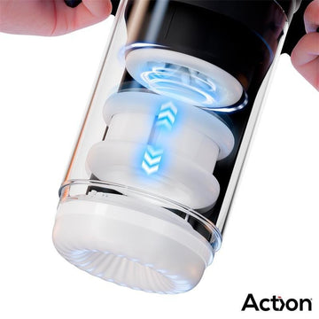 Zyon Masturbador Automático Avanzado con Up and Down y Rotación - Kinkyloov